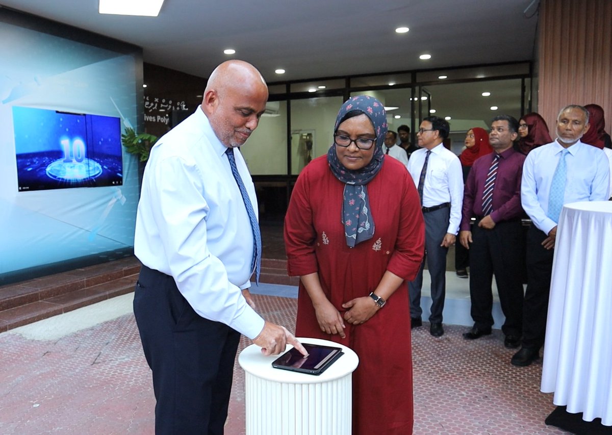 MVPolytechnic's tweet image. Countdown to 50 years of TVET excellence! The journey to celebrate 50years to technical and vocational education have officially launched by Minister of Higher Education, Labor & Skills, Dr. Ali Hidar Ahmed at Maldives Polytechnic.