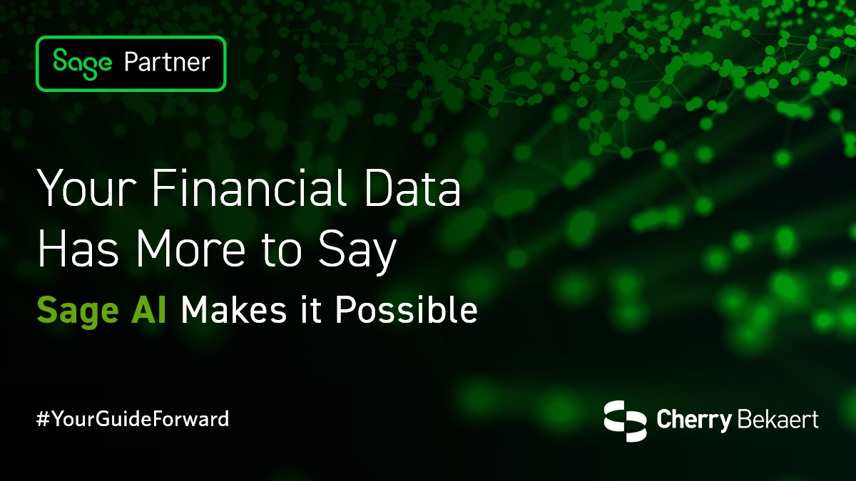 Imagine using an #ERP system that can automatically produce dashboards that detect anomalies, forecast cash flow and generate audit trails. With #SageAI and #SageIntacct, Cherry Bekaert helps finance teams move from reactive reporting to real-time, predictive insights. 

Discover
