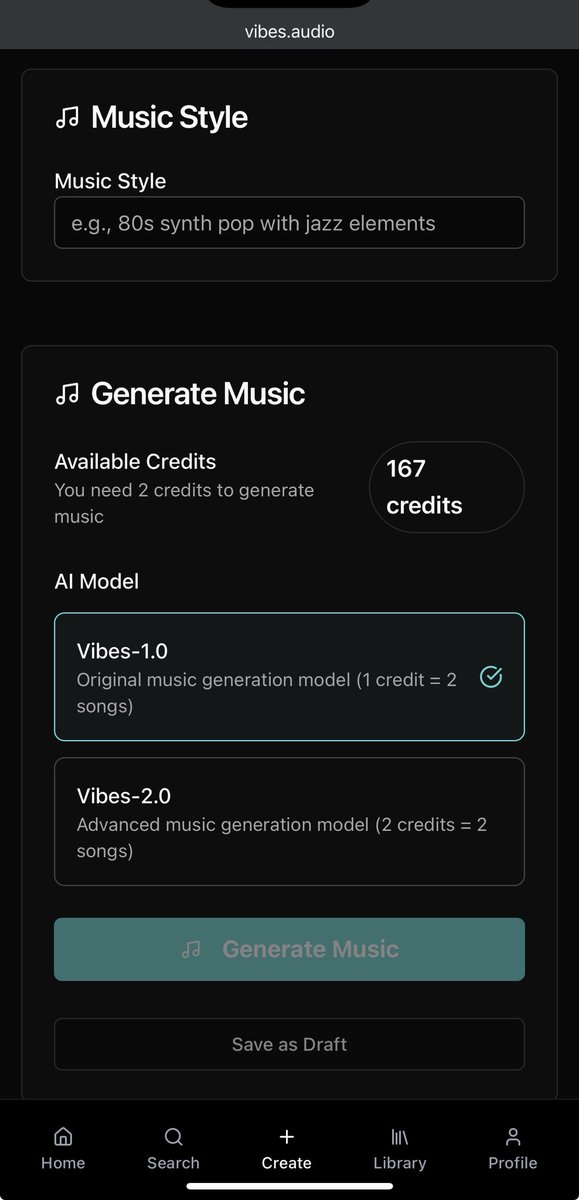 VibesAudioX's tweet image. We have heard you! To make the song generation process easier, we have modified our Song Generation interface as simplistic as possible. Give it a try and let us know your feedback!