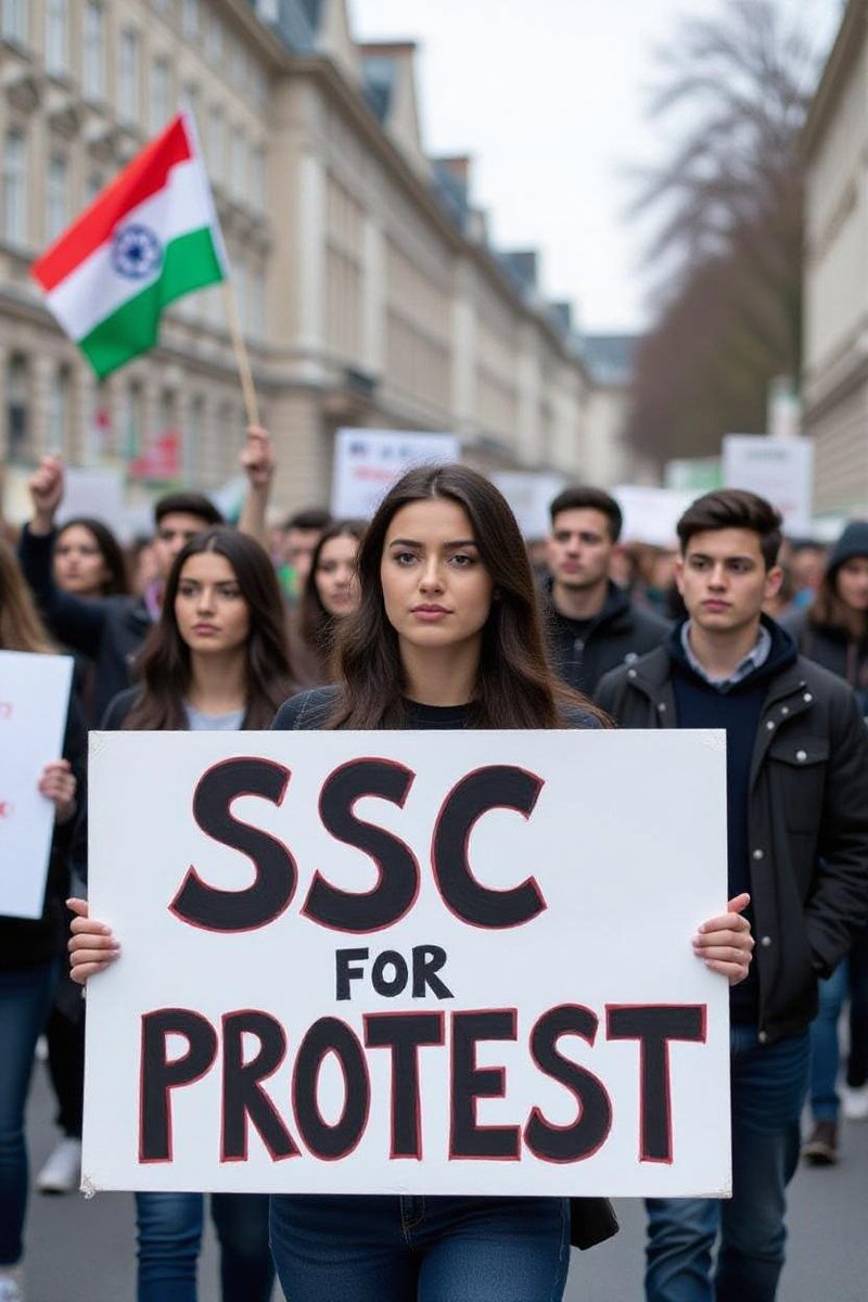 gfxpraveenkumar's tweet image. &quot;हक़ की लड़ाई कोई अपराध नहीं है। #SSC_Protest छात्रों की आवाज़ को दबाने के बजाय सुनिए, न्याय दीजिए। युवाओं का भविष्य दांव पर है। #StudentUnity