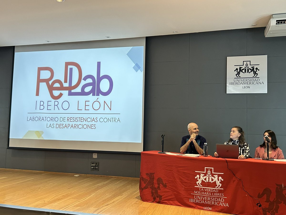ray_sandoval's tweet image. Presentación de #ReDLab, Laboratorio de Resistencias contra las Desapariciones, en @IberoLeon