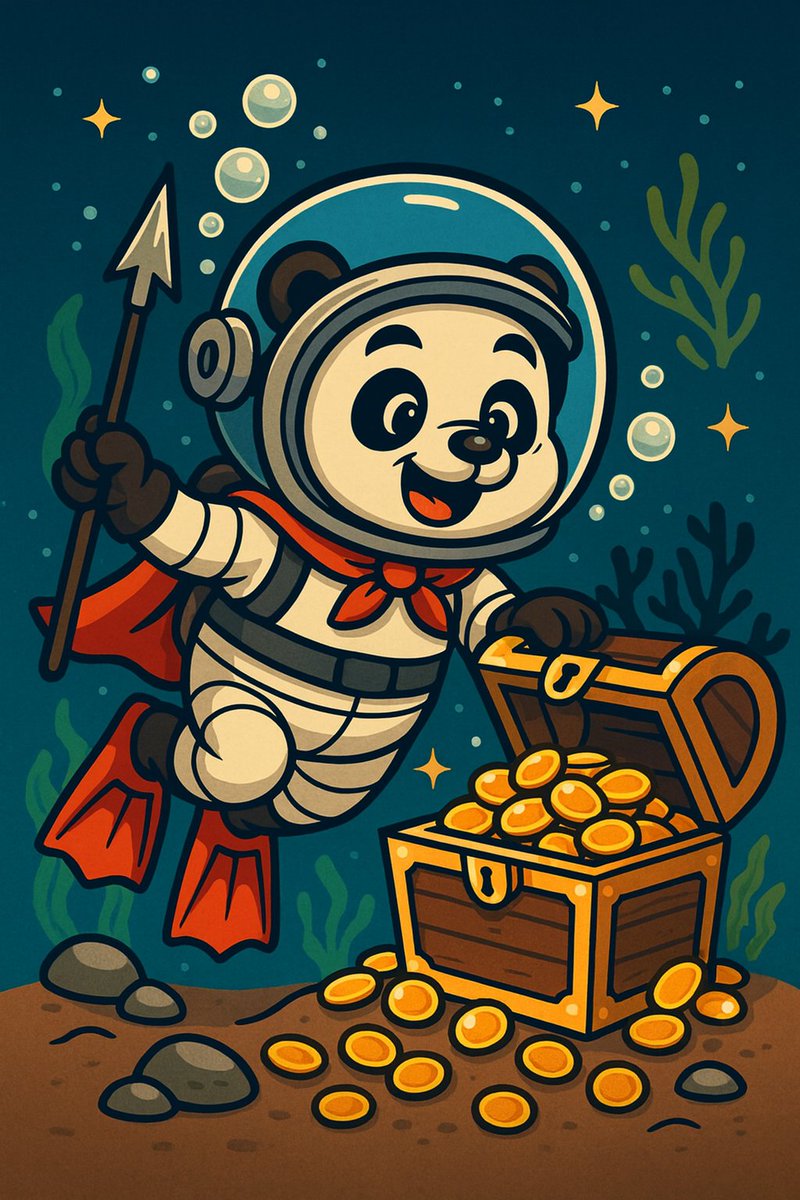 Panda Beibei dives deep 🌊🐼
From the ocean floor to hidden treasures, every adventure tells a new story.✨
#PandaBeibei #ToTheMoonAndBeyond
