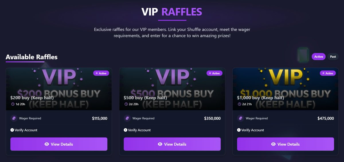 Benny.GG (@bennydotgg) on Twitter photo We've got $5,000 in VIP Raffles LIVE right now! — 11 chances to win! 🎟️
Meet the wager requirements under code 'Benny' on this months <a href="/shufflecom/">Shuffle.com</a> Leaderboard for a chance to win this week!
More information:
benny.gg/vip-raffles
💸RT & Reply with your Shuffle username! ($20) We've got $5,000 in VIP Raffles LIVE right now! — 11 chances to win! 🎟️
Meet the wager requirements under code 'Benny' on this months <a href="/shufflecom/">Shuffle.com</a> Leaderboard for a chance to win this week!
More information:
benny.gg/vip-raffles
💸RT & Reply with your Shuffle username! ($20)