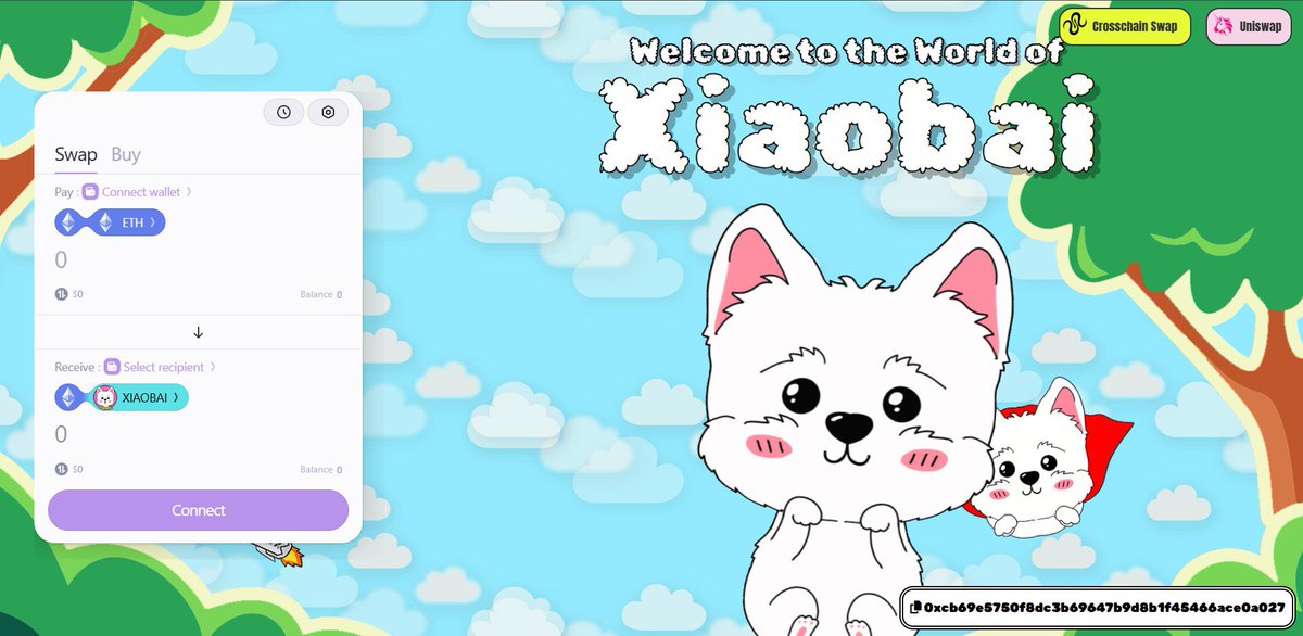 🚀 You can now swap any token into $XIAOBAI on our official site 👉 xiaobai.digital

📱 On phone browsers, you’ll be directed straight to <a href="/squidrouter/">squid</a> → app.squidrouter.com for the swap.
🔒 Security reminder: Always confirm the official URLs before connecting your
