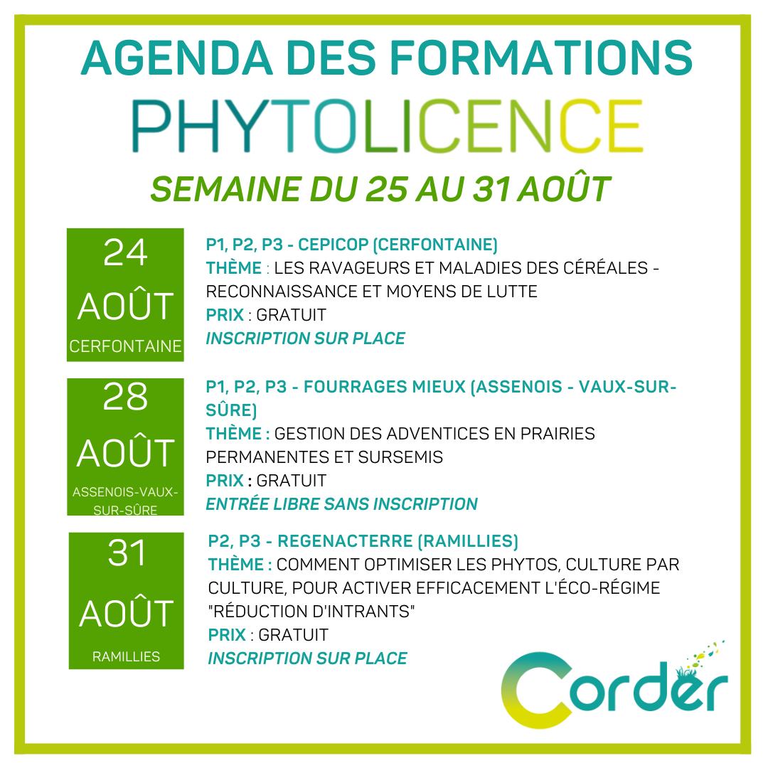 📆 𝗔𝗚𝗘𝗡𝗗𝗔 𝗗𝗘𝗦 𝗙𝗢𝗥𝗠𝗔𝗧𝗜𝗢𝗡𝗦 #𝗣𝗛𝗬𝗧𝗢𝗟𝗜𝗖𝗘𝗡𝗖𝗘𝗦
👉 Toutes les formations sur le site de Corder: bit.ly/3WTzGKw
🔗Inscrivez-vous à la newsletter : forms.gle/kR8GJS63QMD8SQ…
#phytolicence #formationprofessionnelle #formationphytolicence