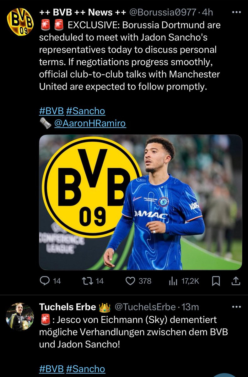 BVB Twitter in a nutshell.

#BVB #Sancho