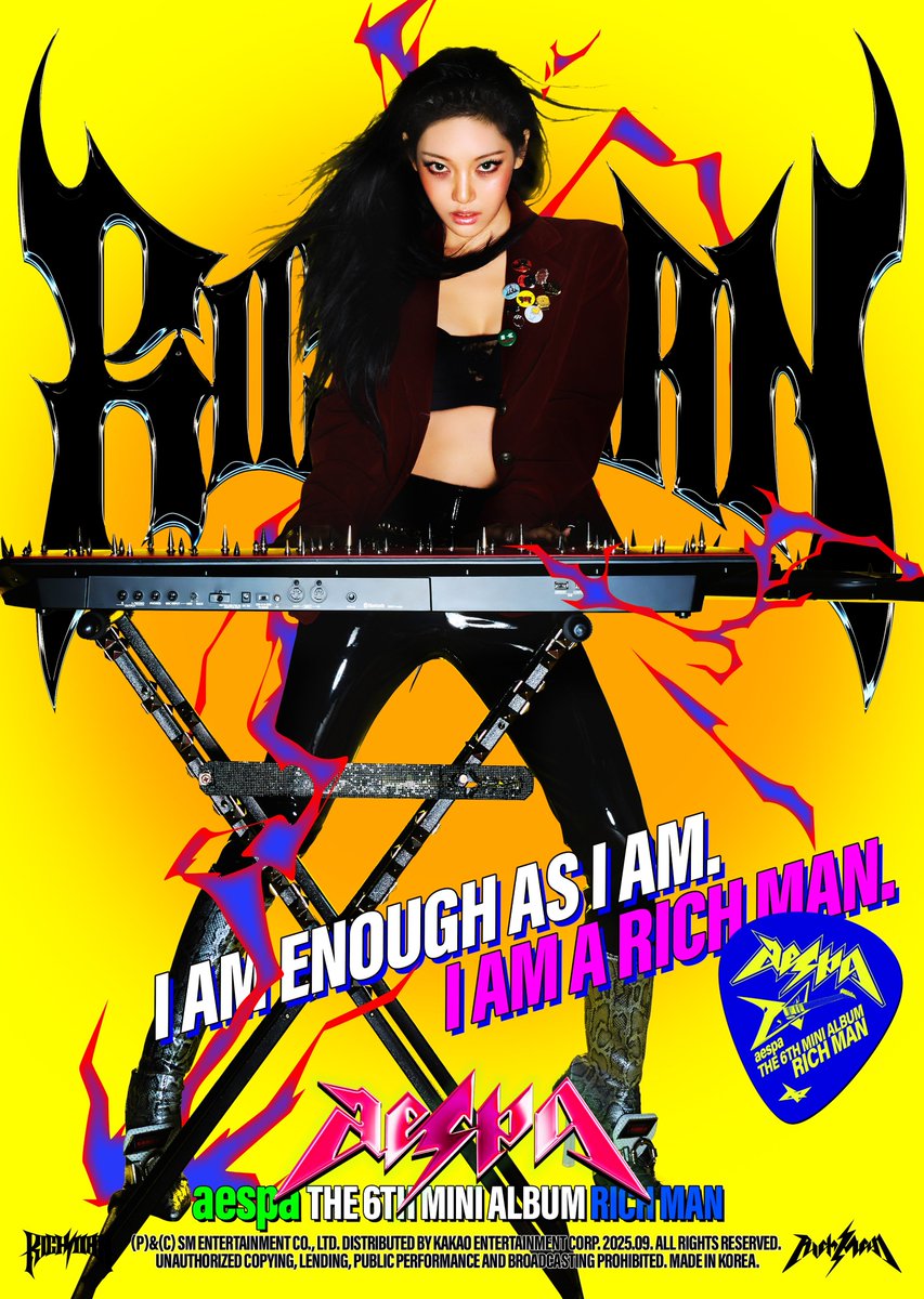 aespa drops NINGNING's poster for 'Rich Man.'