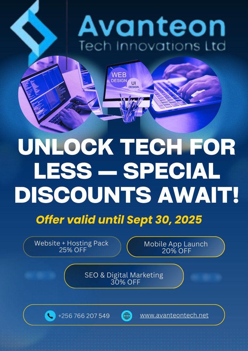Get professional IT &amp; Digital Solutions with discounts of up to 30%.
Limited slots available until Sept 30 — don’t miss out!