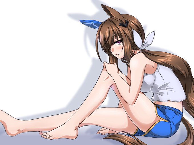 #ウマ娘ドルフィンパンツ部 なるタグを見かけたが、検索してもアヤベさんが見当たらなかったので自分で描いた 