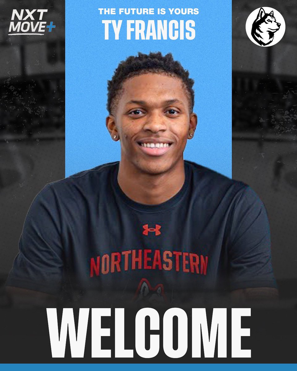 NXT MOVE+ (@nxtmoveplus) on Twitter photo We’re excited to welcome Ty Francis (<a href="/ty_franciss/">Tyler Francis</a>) to the NXT MOVE+ roster ⏩ officially signed to Northeastern University!🐺 We’re excited to welcome Ty Francis (<a href="/ty_franciss/">Tyler Francis</a>) to the NXT MOVE+ roster ⏩ officially signed to Northeastern University!🐺
