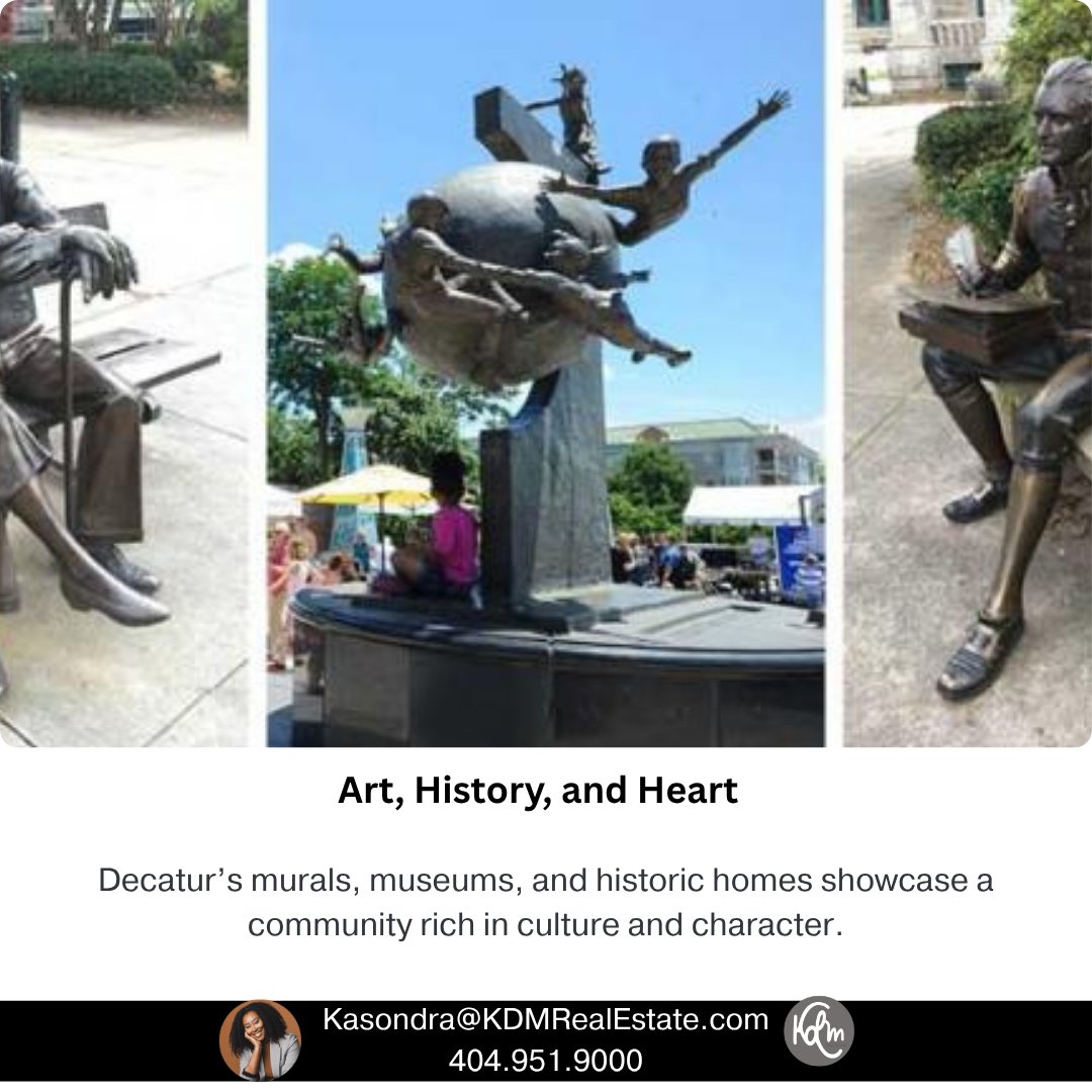 KDM_RealEstate's tweet image. This intown favorite offers walkable streets, top dining, vibrant art, and a welcoming community—just minutes from Atlanta.

Looking to call Decatur home? I’d love to help!
Kasondra | 404-951-9000
Kasondra@KDMRealEstate.com

#DiscoverDecatur
#DecaturRealEstate