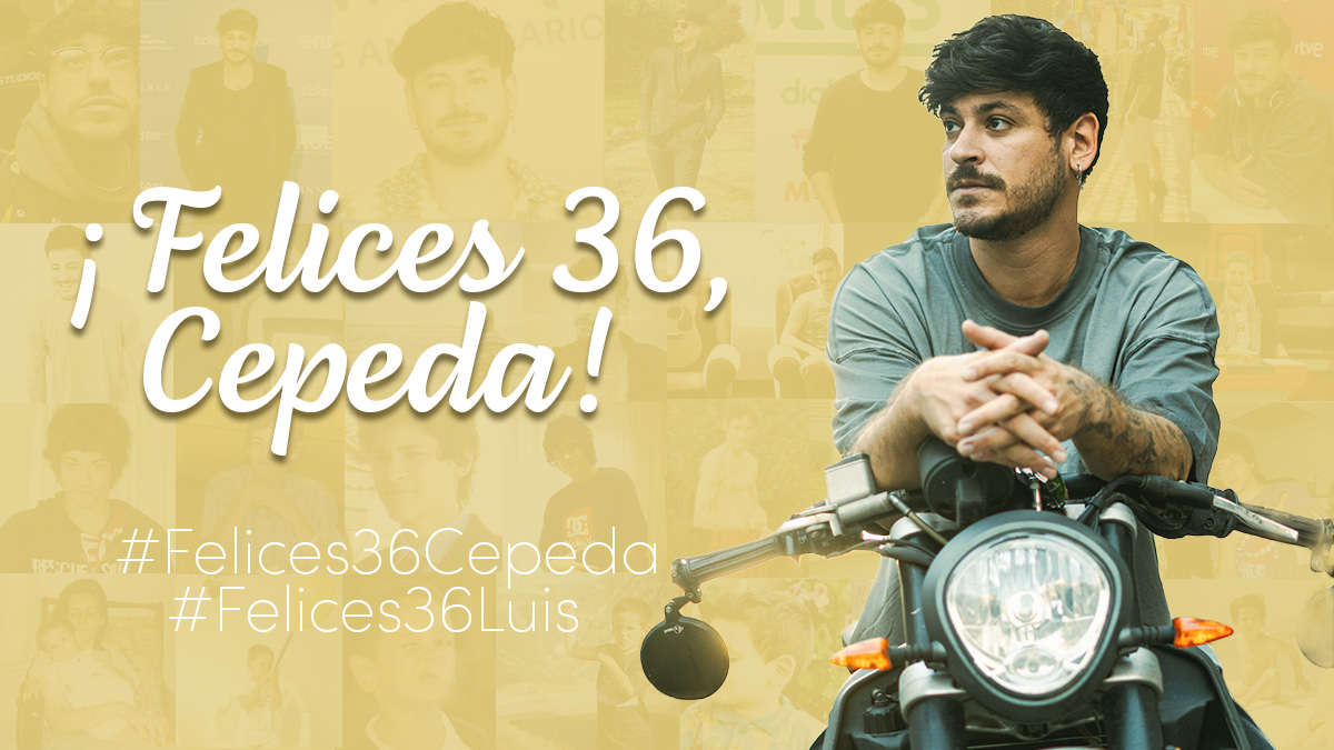 🎂 #Felices36Cepeda 🎂 Es 26 de agosto en España (menos Canarias) por lo que nos toca gritar un clásico en esta fecha... ¡Feliz cumpleaños, <a href="/cepedaoficial/">Luis</a>! (Y ya que estamos en la era #LlámameLuis... #Felices36Luis)   

🥳 Que este "año 36" llegue cargado de felicidad y música