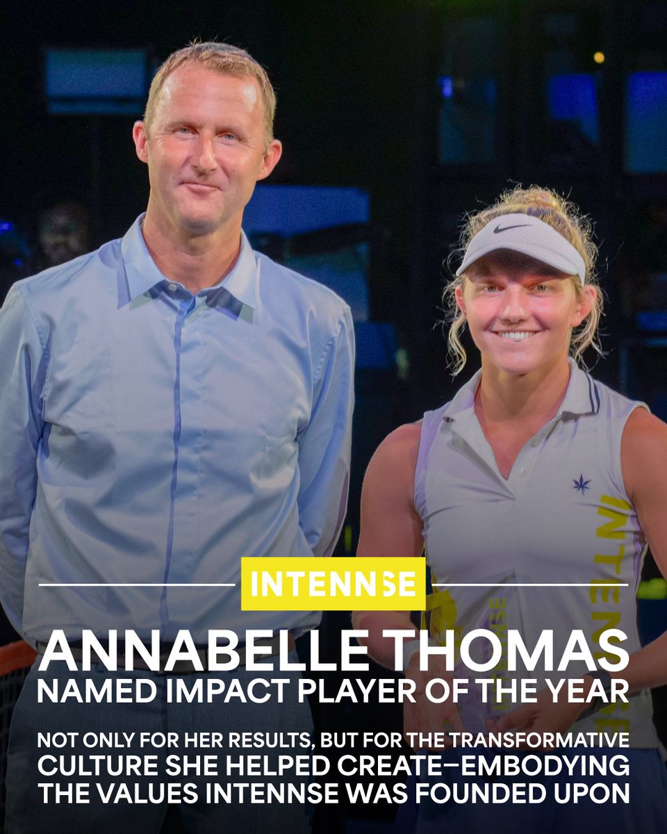The first-ever INTENNSE season was built on more than results—it was about connection, culture, and growth. No one embodied that spirit more than Annabelle Thomas, who was named the INTENNSE Impact Player of the Year.

🗞️ Full Story: intennse.com/article/annabe…