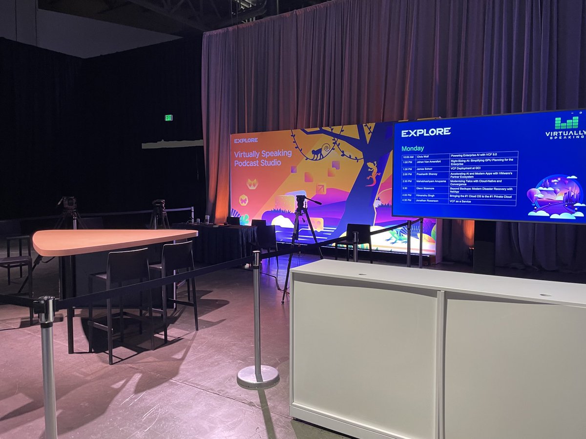 Pete Flecha (@vpedroarrow) on Twitter photo The calm before the storm. Ready for 3 full days of podcasting at #VMwareExplore Come say hi! The calm before the storm. Ready for 3 full days of podcasting at #VMwareExplore Come say hi!