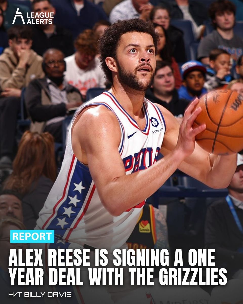 BATI KONFERANSINDA SIRALAMALARI DEĞİŞTİRECEK HAMLE GELDİ 

MEMPHIS GRIZZLIES ALEX REESE ILE KONTRAT İMZALADI