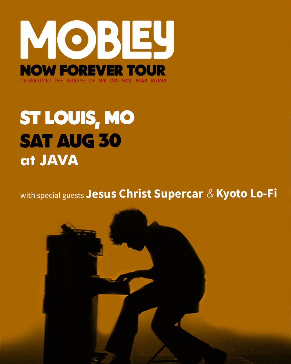 mobleywho's tweet image. Hey St. Louis! I'm playing @hotjavabar August 30th with my good friends @Jesuschristsupercar & @kyotolofi ⚡️🏎️🪷
📸photo by @_k_lock