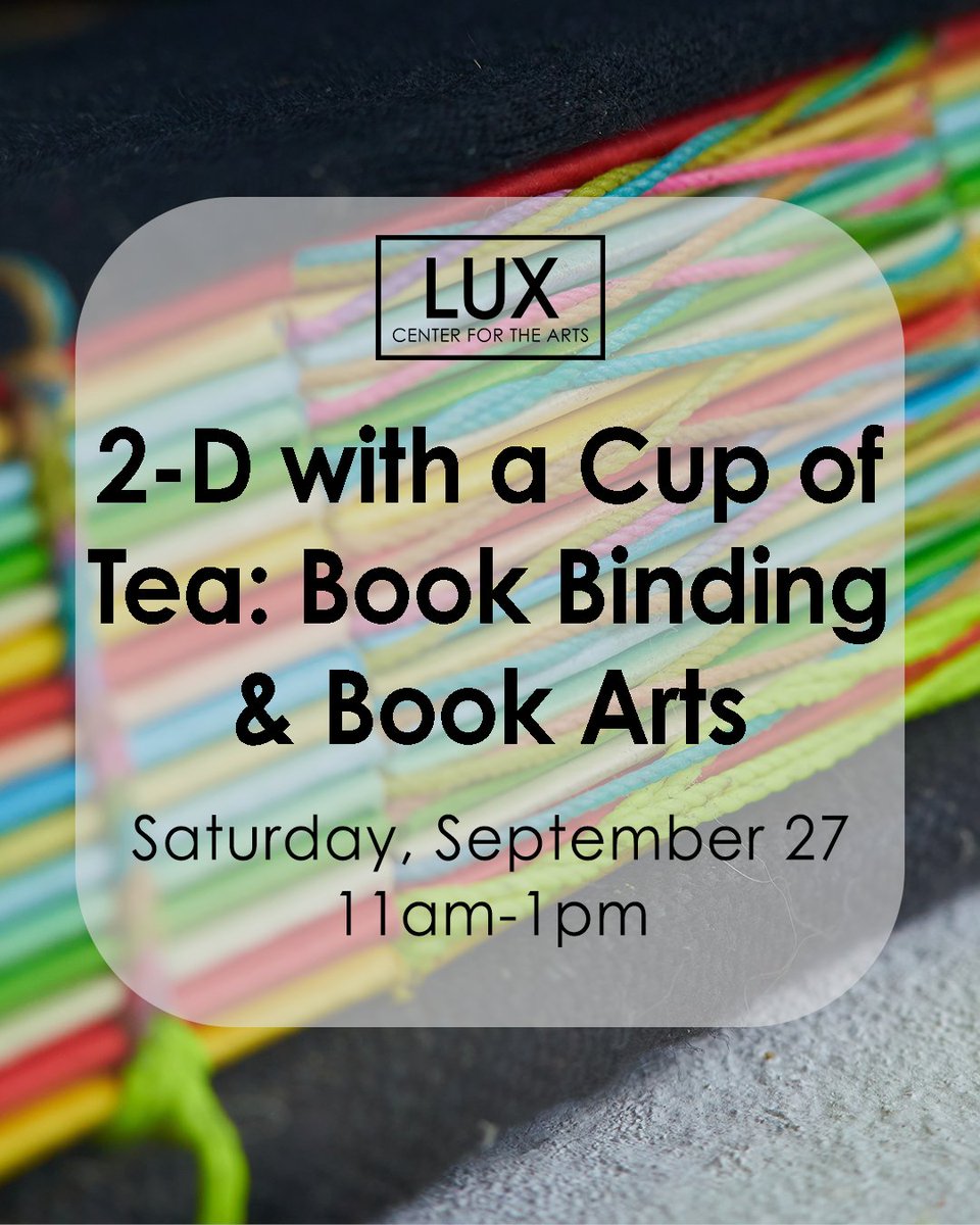 This September, join LUX artists-in-residence, Jewelya Coffey and Madison Svendgard, for classes and workshops that welcome all levels of experience.

See our full class schedule: luxcenter.org/programs