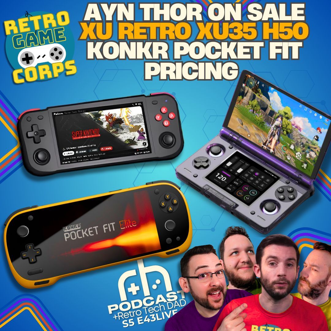 RetroHandhelds.gg (@retrohandhelds) on Twitter photo Going live at 6pm Pacific tonight!
It's a big night tonight! Join in as Stubbs, Ban, <a href="/RetroTechDadYT/">Retro Tech Dad</a> are joined by <a href="/RetroGameCorps/">Retro Game Corps</a> to talk (and order) the new AYN Thor alongside talk about the PocketDS, XURetro and more.
Catch it live tonight!
youtube.com/watch?v=PCt4o4… Going live at 6pm Pacific tonight!
It's a big night tonight! Join in as Stubbs, Ban, <a href="/RetroTechDadYT/">Retro Tech Dad</a> are joined by <a href="/RetroGameCorps/">Retro Game Corps</a> to talk (and order) the new AYN Thor alongside talk about the PocketDS, XURetro and more.
Catch it live tonight!
youtube.com/watch?v=PCt4o4…