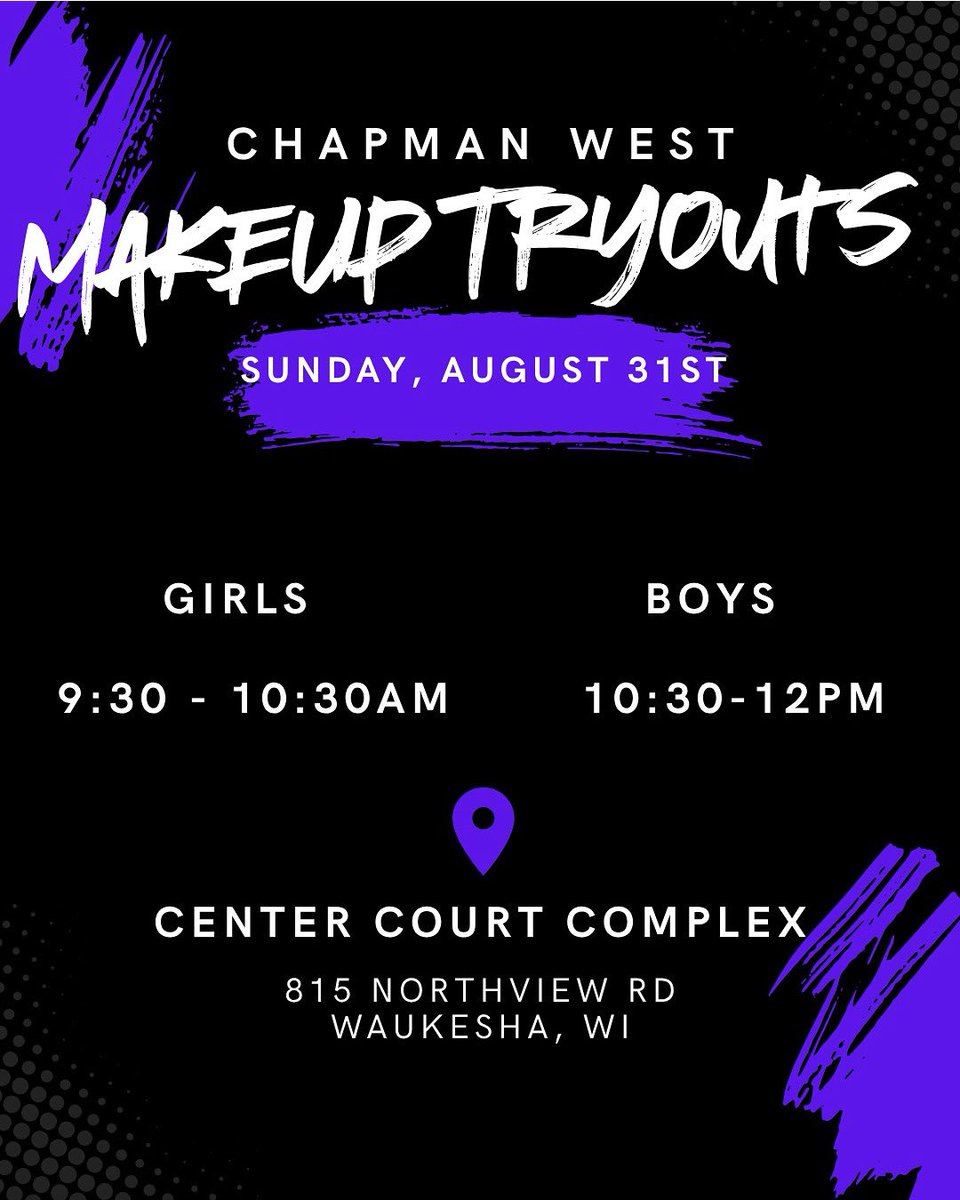 CBA_West's tweet image. Make up tryouts are this Sunday!! Can’t wait to finalize our competitive rosters in Year 2 of Chapman Basketball Academy -West! 

chapmanwest.com/page/show/8545…

Drop ins are welcome as well!