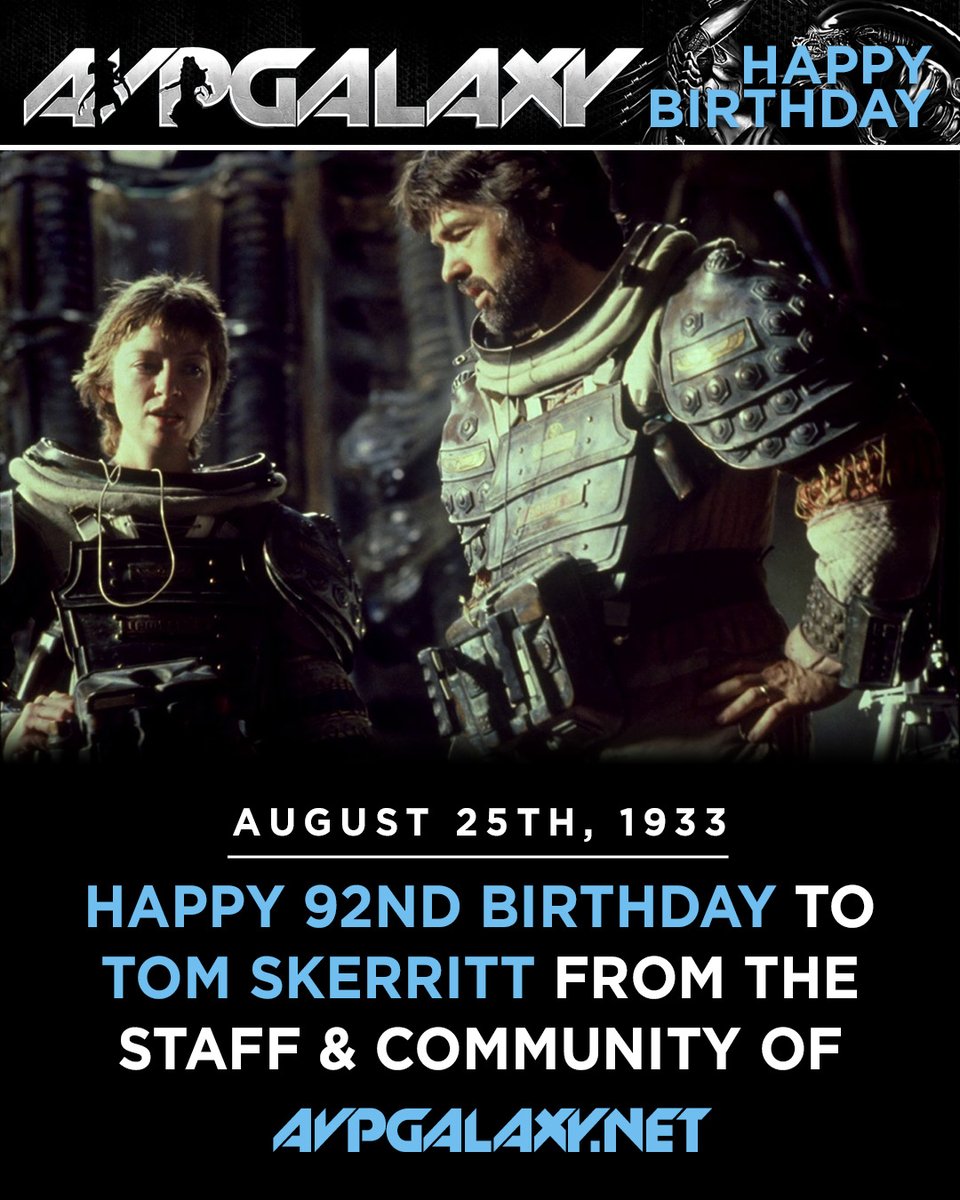 avpgalaxy's tweet photo. The staff and community of Alien vs. Predator Galaxy would like to wish Alien's Tom Skerritt a happy 92nd birthday! "I just run the ship!" #TomSkerritt #HappyBirthday #HappyBurstday #CaptainDallas #Alien https://t.co/dL5EtogFEF