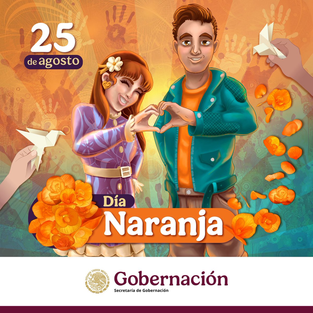 En el #DíaNaranja reafirmamos nuestro compromiso para seguir trabajando en la prevención y erradicación de todas las formas de violencia contra mujeres y niñas. #HeForShe <a href="/Claudiashein/">Claudia Sheinbaum Pardo</a>