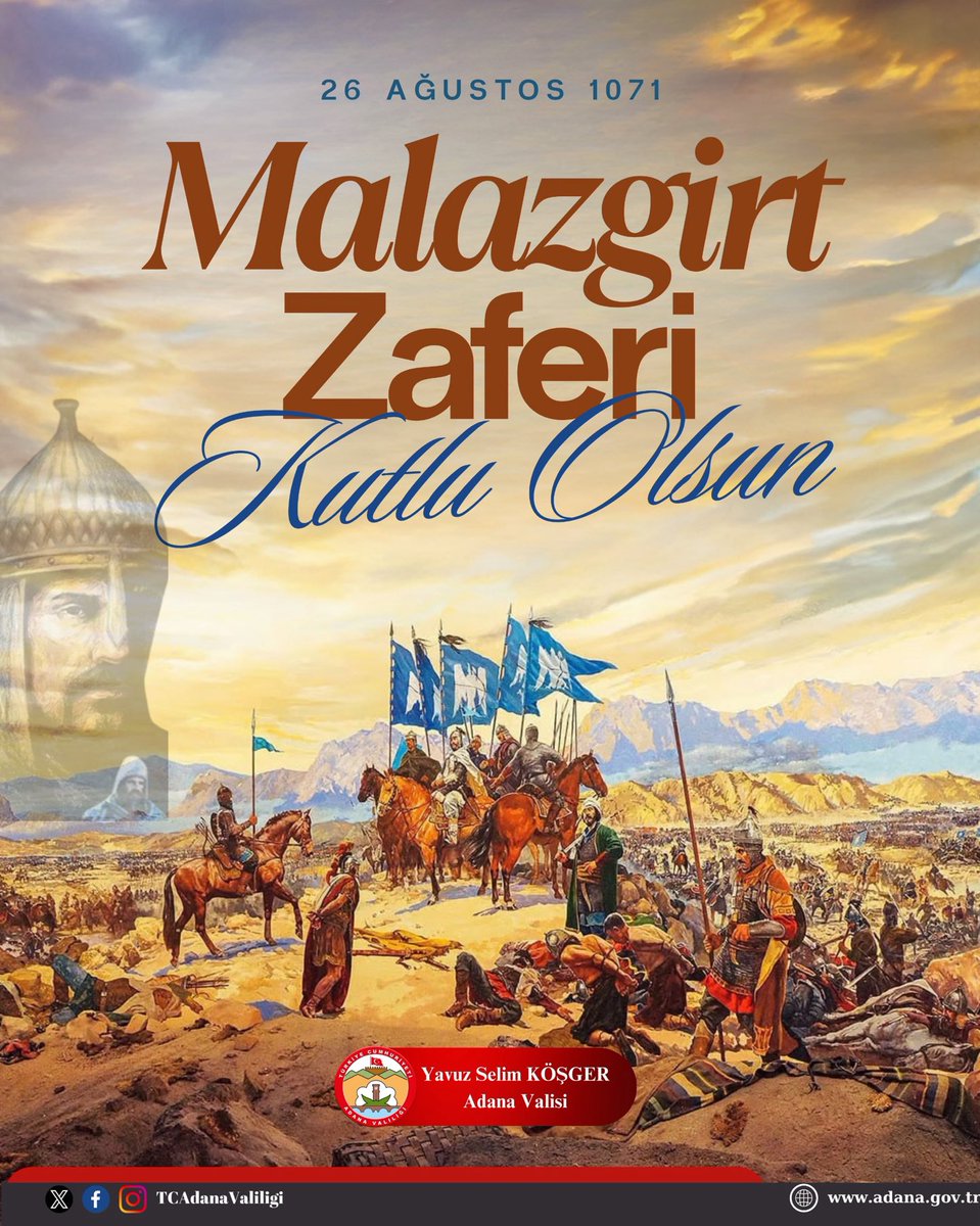 yskosger's tweet image. Aziz milletimizin Anadolu’daki ebedi varlığının mührüdür #Malazgirt!
Zaferimizin 954. yıl dönümünü gururla kutluyor, başta Sultan #Alparslan ve kahraman ecdadımız olmak üzere, bu toprakları bizlere vatan kılan tüm şehitlerimizi rahmet ve minnetle anıyorum.