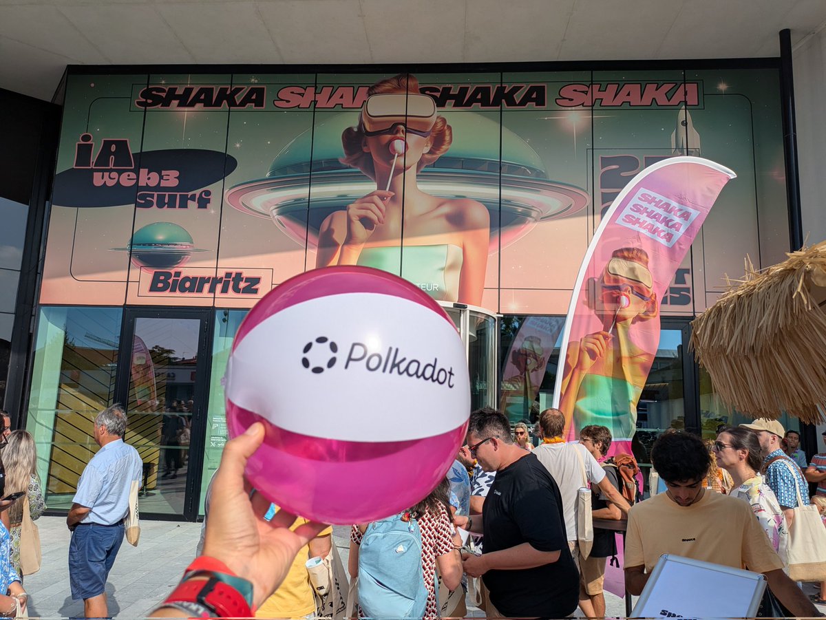 Spreading the <a href="/Polkadot/">Polkadot</a> word at <a href="/SHAKA_events/">SHAKA Biarritz</a> 🤙🏻🏄🏻‍♂️

Opening ceremony to the Aloha bros.