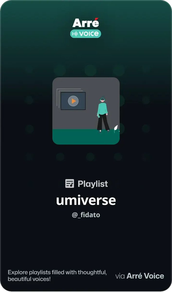 vramanu's tweet photo. Hey, listen to this Playlist from Arré Voice.
universe - https://t.co/FX88iVdf3h https://t.co/VJu0v3aDxm