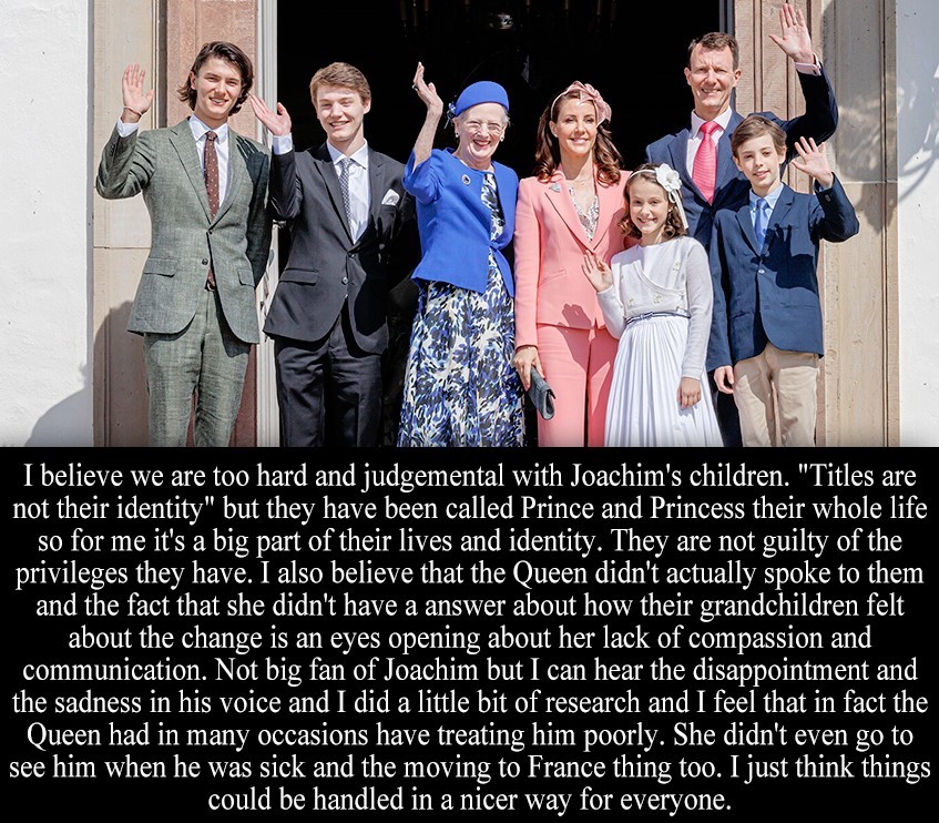 ViscountCodfish's tweet photo. Margrethe and Joachim π«π₯π From: Royal Confessions (Tumblr) #KongFrederik #DronningMary #Kongehuset #kronprinschristian #Danmark #Denmark #RoyalFamily #KingFrederikX #QueenMary #QueenMargretheII #dronningmargrethe
#CountNikolai #CountFelix https://t.co/dhMYfYCxJe