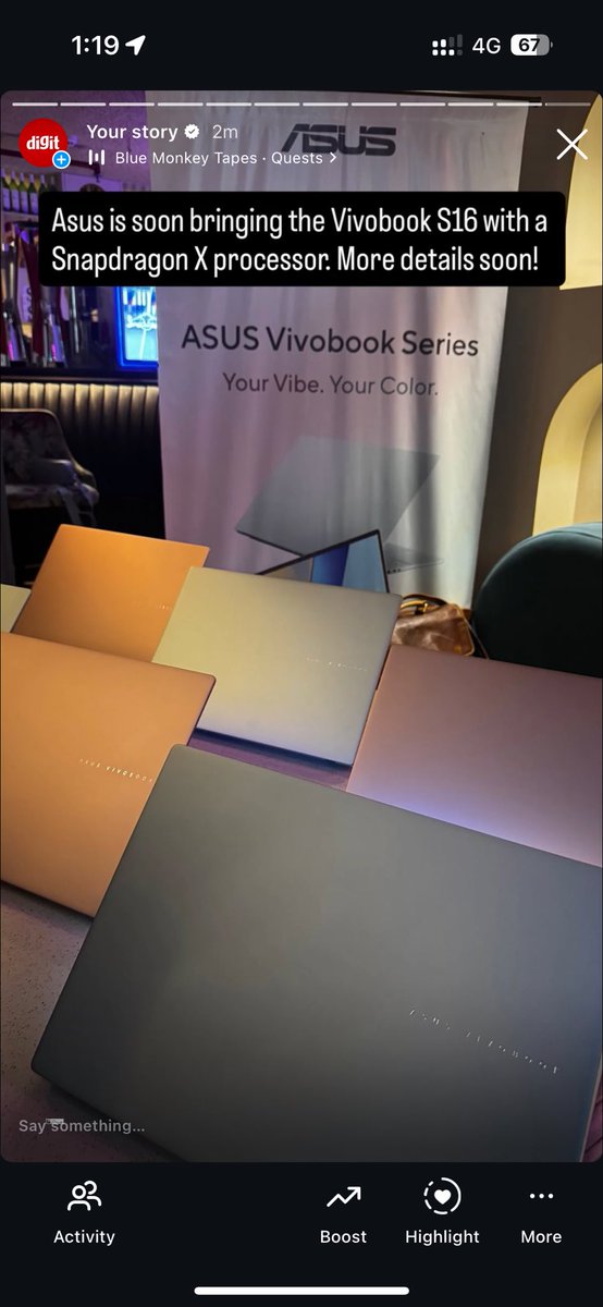 Something exciting coming up!  Shoutout to #ASUSIndia #ASUSVivobook #YourVibeYourColor #MulticolorVivobook #BFFPeachy #SalviaGreen