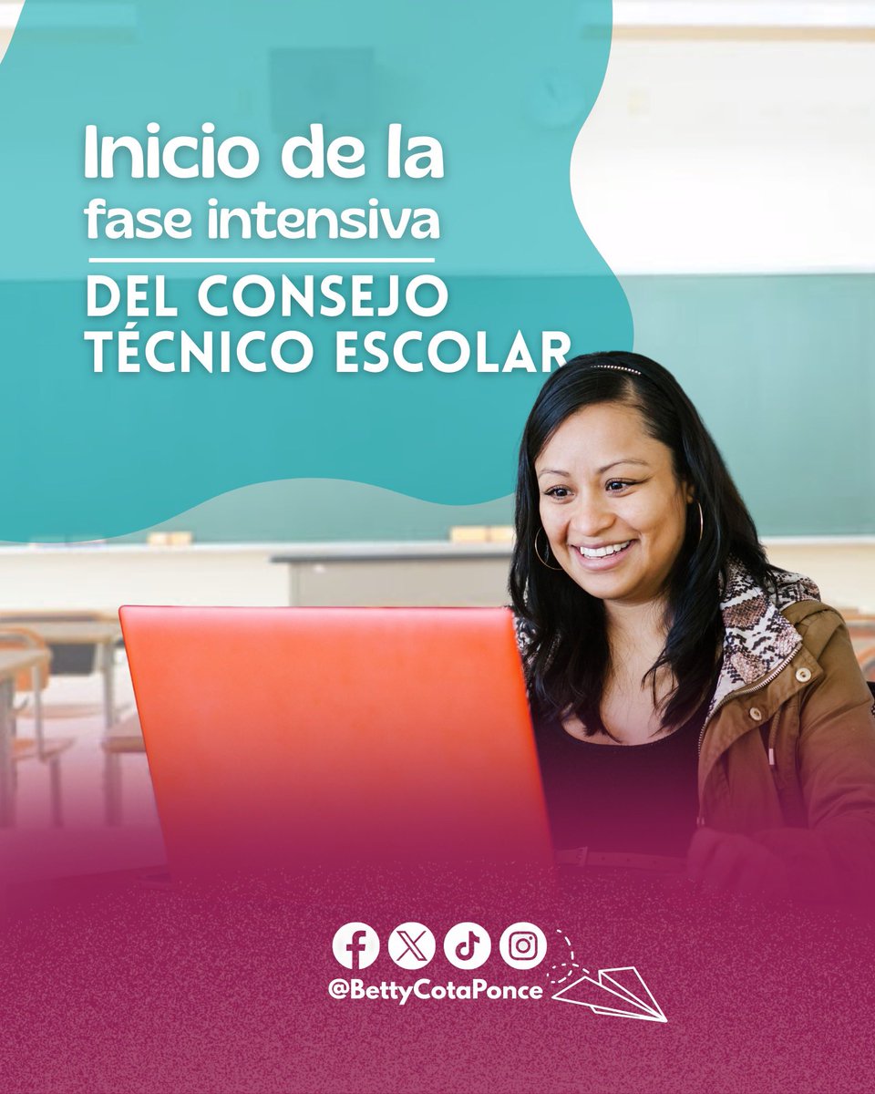 Hoy inicia la fase intensiva del Consejo Técnico Escolar. 👩‍🏫👨‍🏫

Las y los maestros prepararán con entusiasmo y profesionalismo el nuevo ciclo que iniciará la próxima semana.

Gracias por el compromiso hacia las niñas, niños y adolescentes. Sé del esfuerzo que significa