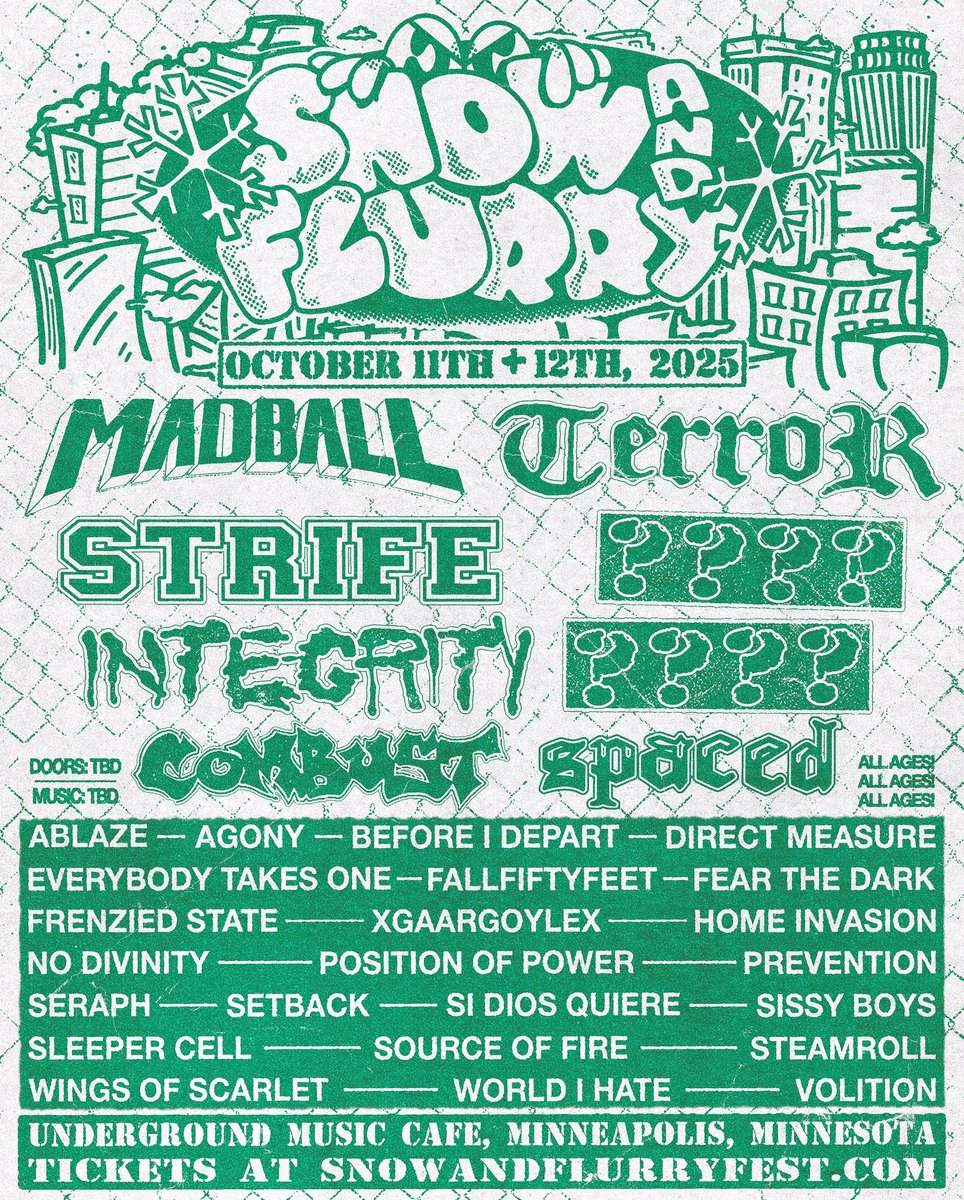 Snow and Flurry preshow on October 10th. Doing a music video shoot with some of our friends. 

If you haven’t seen the main fest yet… here you go. Insane weekend front to back.