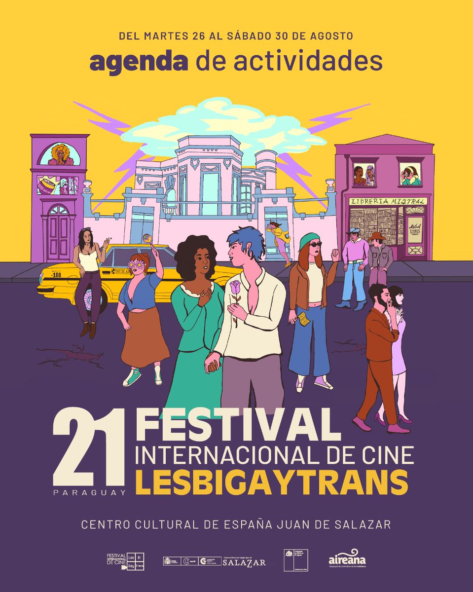 🎬🌈 ¡Mañana arranca una nueva edición del Festival Internacional de Cine LesBiGayTrans Paraguay!

📅 En este carrusel te presentamos la agenda completa de la semana. Guardá este post, compartií y organizá tu semana con nosotrxs❤