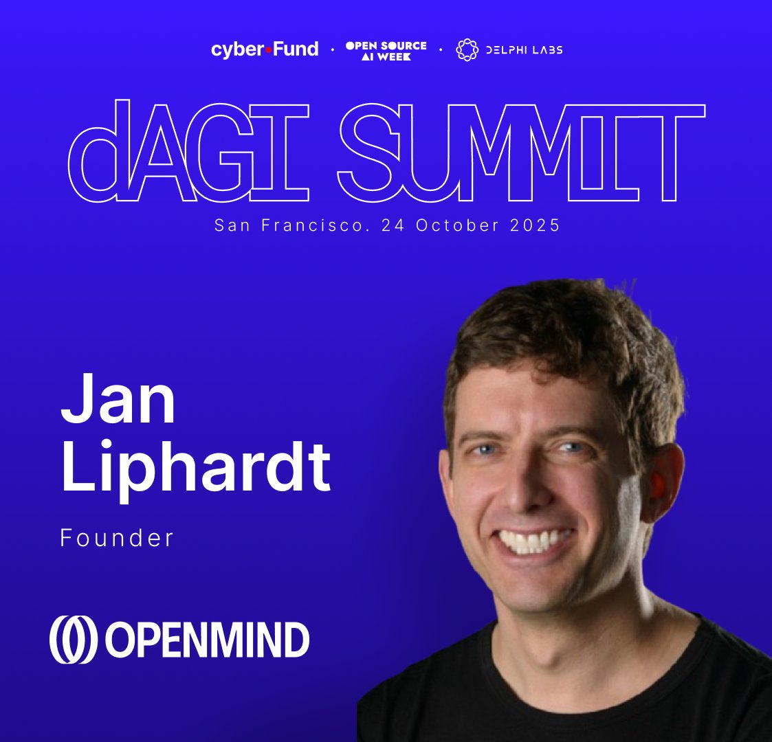 Jan Liphardt, founder and CEO of @openmind_agi, joins dAGI Summit.  @JanLiphardt is developing OM1, an open-source, AI-native operating system  for robots. He is also a Stanford bioengineering professor, with work  spanning data,