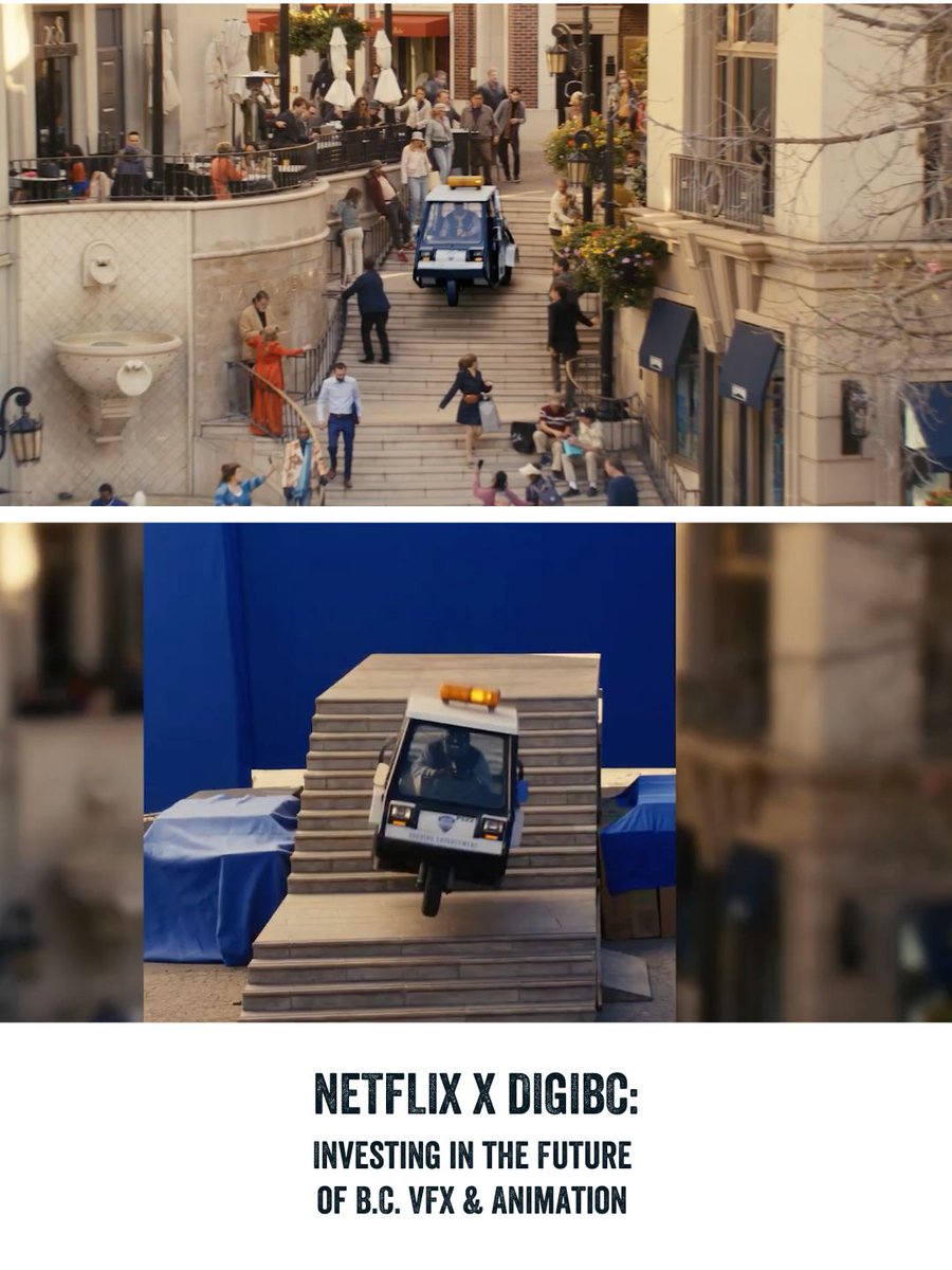 DigiBC's tweet image. Netflix’s #animation &amp;amp; #VFX teams in BC have already left their mark on screens (featured here: stills from the Beverly Hills Cop: Axel F VFX breakdown)! 

Now @netflix is investing in the future of the local industry, via a new partnership with DigiBC.

👉bit.ly/3UscUbO