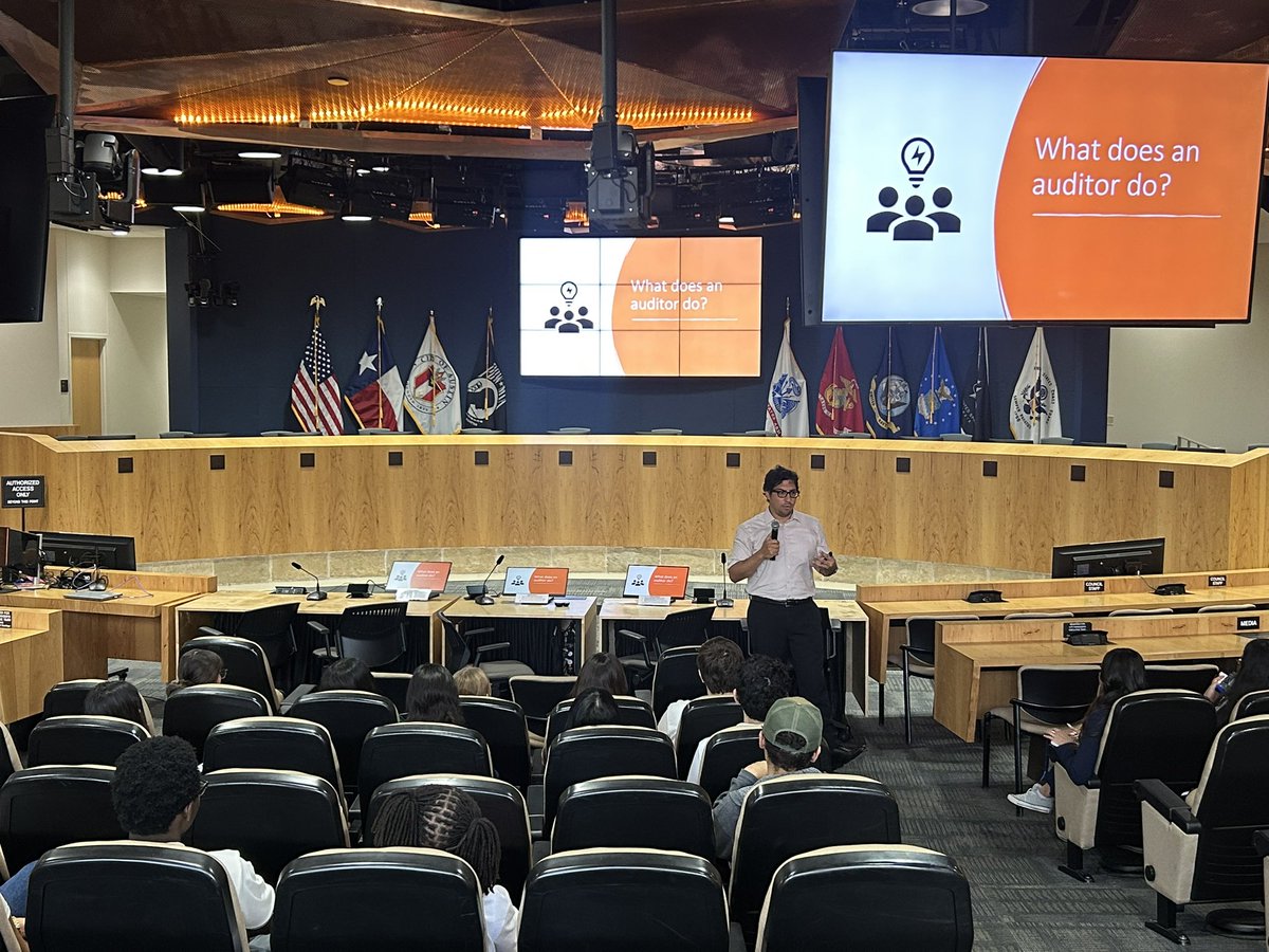 AustinCorps is back.  Today opening ceremony is at City Hall.  None of my students have been to City Hall.  Today they hear from the city auditor.  I'm excited to see what this year bring. Year 7 on deck!  <a href="/NortheastECHS/">Northeast Early College High School</a> <a href="/AISD_CTE/">Austin ISD - Career & Technical Education</a>    #AustinCorp #cityofaustin