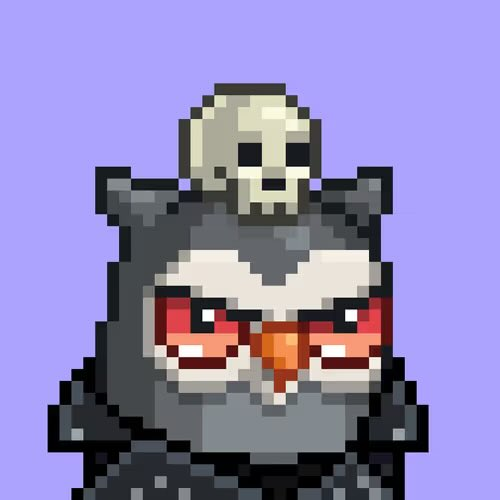 BiomeScapes's tweet photo. @stevezee_ @moonbirds @spencer Had to do the skull birb, as I just love how the skull trait comes out in a landscape https://t.co/hJjckkjhsG