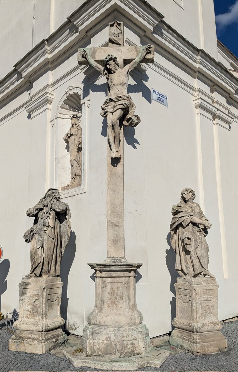 Church of St. Augustine, Valtice, Moravia. I am currently on a hike on the Moravian-Austrian border, in the town of Valtice.