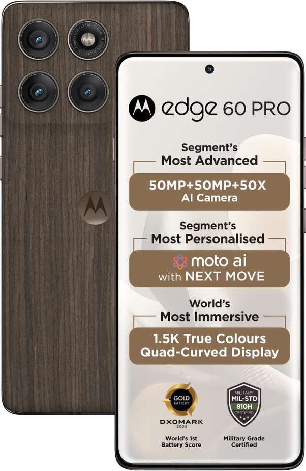 Aryan Agrawal (@techaryan2610) on Twitter photo Okk, So Motorola Edge 60 Pro Now Available in Walnut Finish🤎 Color Variant❗
<a href="/motorolaindia/">Motorola India</a>
#Motorola #Edge60Pro #MotorolaEdge60Pro #TheEdgeOfExcellence #WalnutFinish #MotoEdge60Pro Okk, So Motorola Edge 60 Pro Now Available in Walnut Finish🤎 Color Variant❗
<a href="/motorolaindia/">Motorola India</a>
#Motorola #Edge60Pro #MotorolaEdge60Pro #TheEdgeOfExcellence #WalnutFinish #MotoEdge60Pro