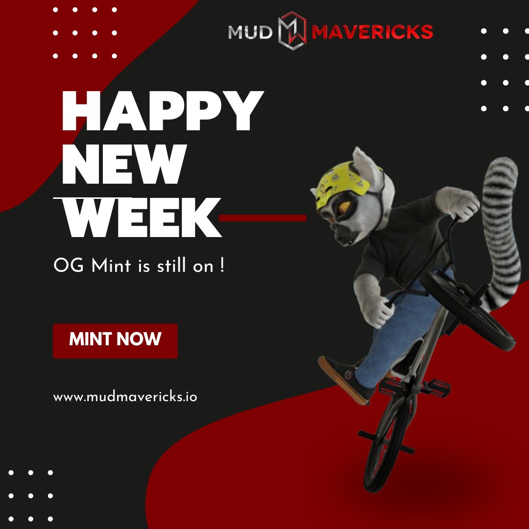 "🔥💥 DON'T MISS OUT! 💥🔥

Another OG got sold today, leaving only 38 remaining! Don't miss your chance to join the exclusive squad before it's too late! 🤯

Enjoy amazing benefits. Don't let this opportunity slip away! 💸

To mint 🔗: allstake.io/launches/mud-m…
#mudmavericks