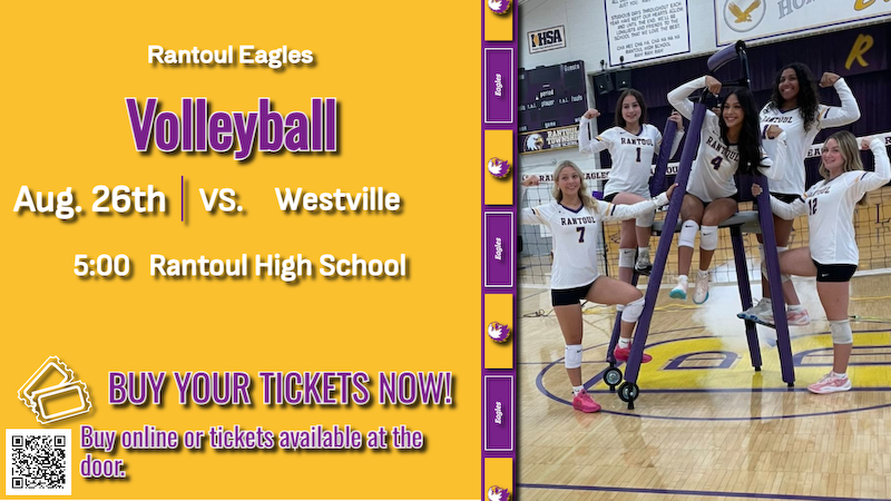 Home opener for Volleyball on 8/26.
Come out and be loud and cheer on the Eagles.  

Pre-purchase your tickets online by following the QR code or purchase at the gate.