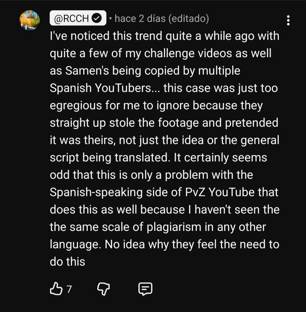 HuevitoShinno's tweet photo. Un PvZTuber parece que le copió un clip a RCCH en un Short pero la lloradera le ganó y ahora resulta que la mayoría de PvZTubers latinos robamos material para hacerlos pasar como nuestros.

Si quieres hacer quedar mal a la comunidad hispana de PvZ, dilo claro, no seas tibio 🤣 🫵 https://t.co/3B1bMkkkmb