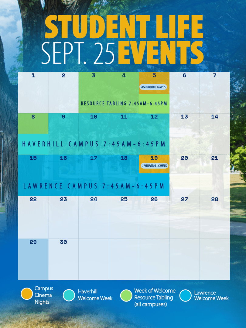 Kick off your semester with us! Don't miss our first Campus Cinema night and a lineup of exciting events coming soon. Meet new friends, engage with faculty, and make this semester unforgettable. More info at: heyor.ca/DRekg9