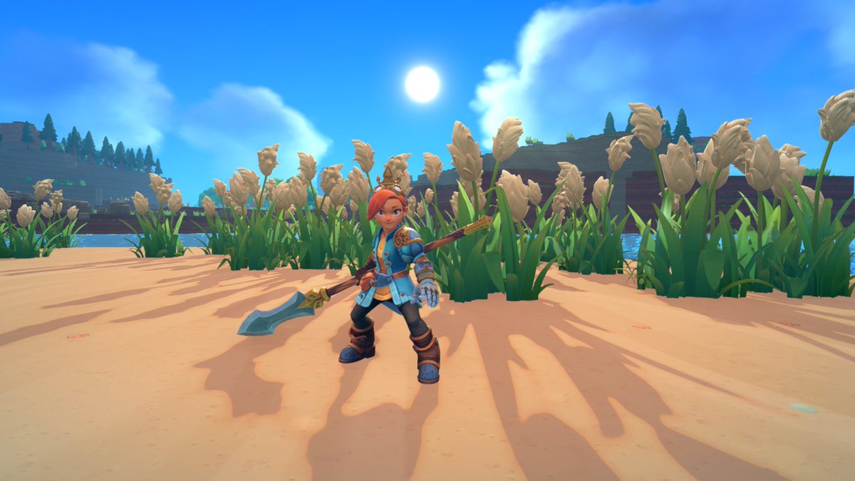 MaximumEntmt's tweet image. Cattails have been added to Overthrown as part of the Coastal Update! This small detail really helps shape the shoreline. Find them growing on beaches and shallow water as an alternative for wool! 🌊 

#overthrown #contentupdate @BrimstoneDevs