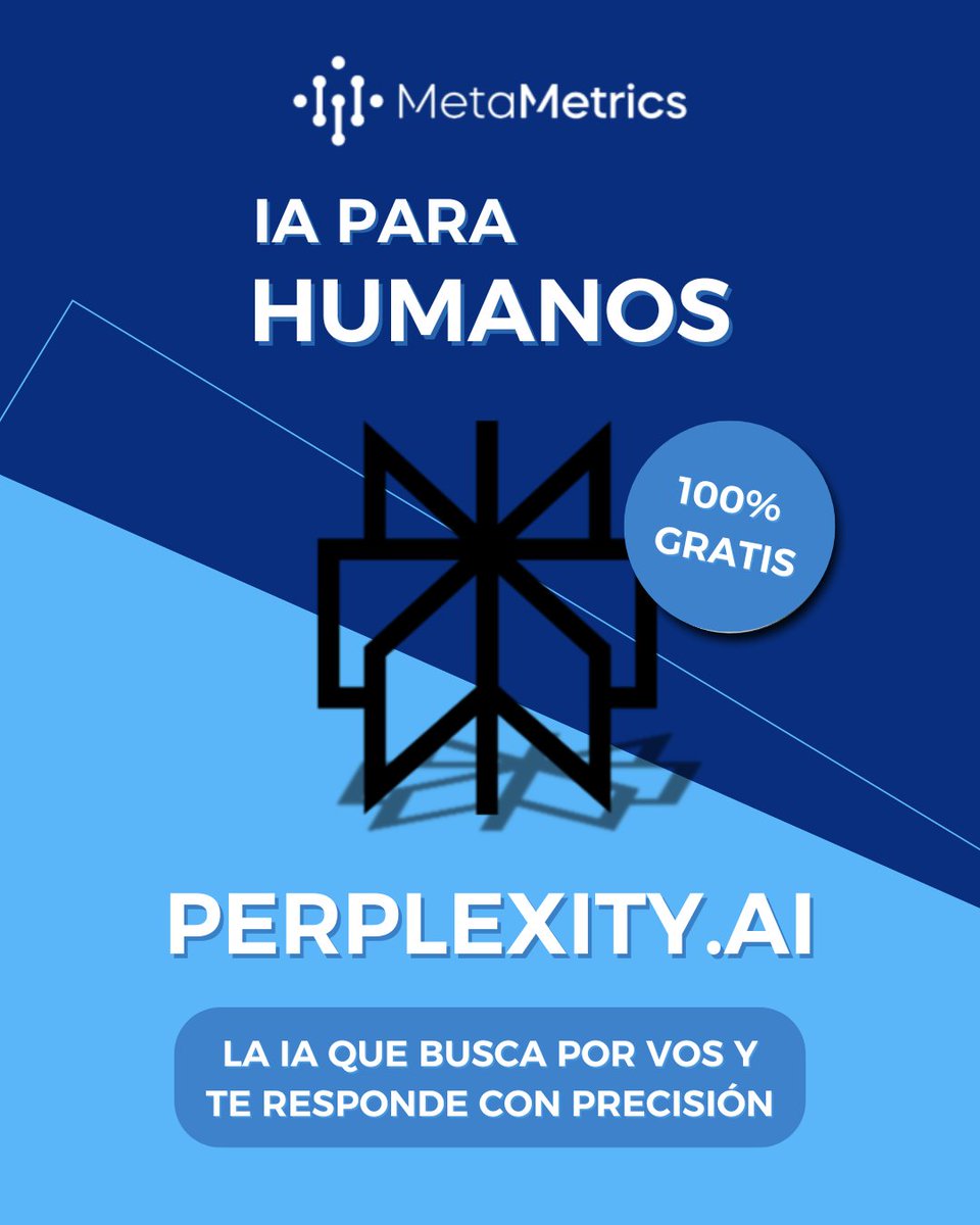 MetaMetricsMx's tweet image. Perplexity AI: La herramienta que investiga por ti
Combina búsqueda web con IA para entregarte respuestas precisas, resumidas y con fuentes confiables en segundos. Ideal para investigación, creación de contenido y preparación de reuniones. #PerplexityAI #Productividad #IA