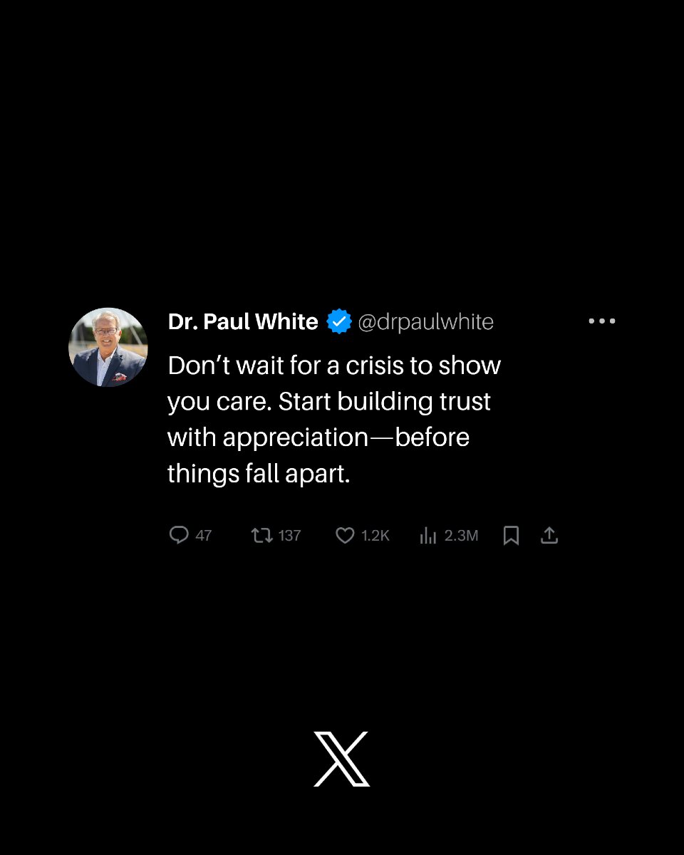 Too many leaders start appreciating once things fall apart.

Start now. Build the connection before the chaos.

💬 Who can you thank today that you haven’t lately?

#PreventBurnout #ProactiveLeadership