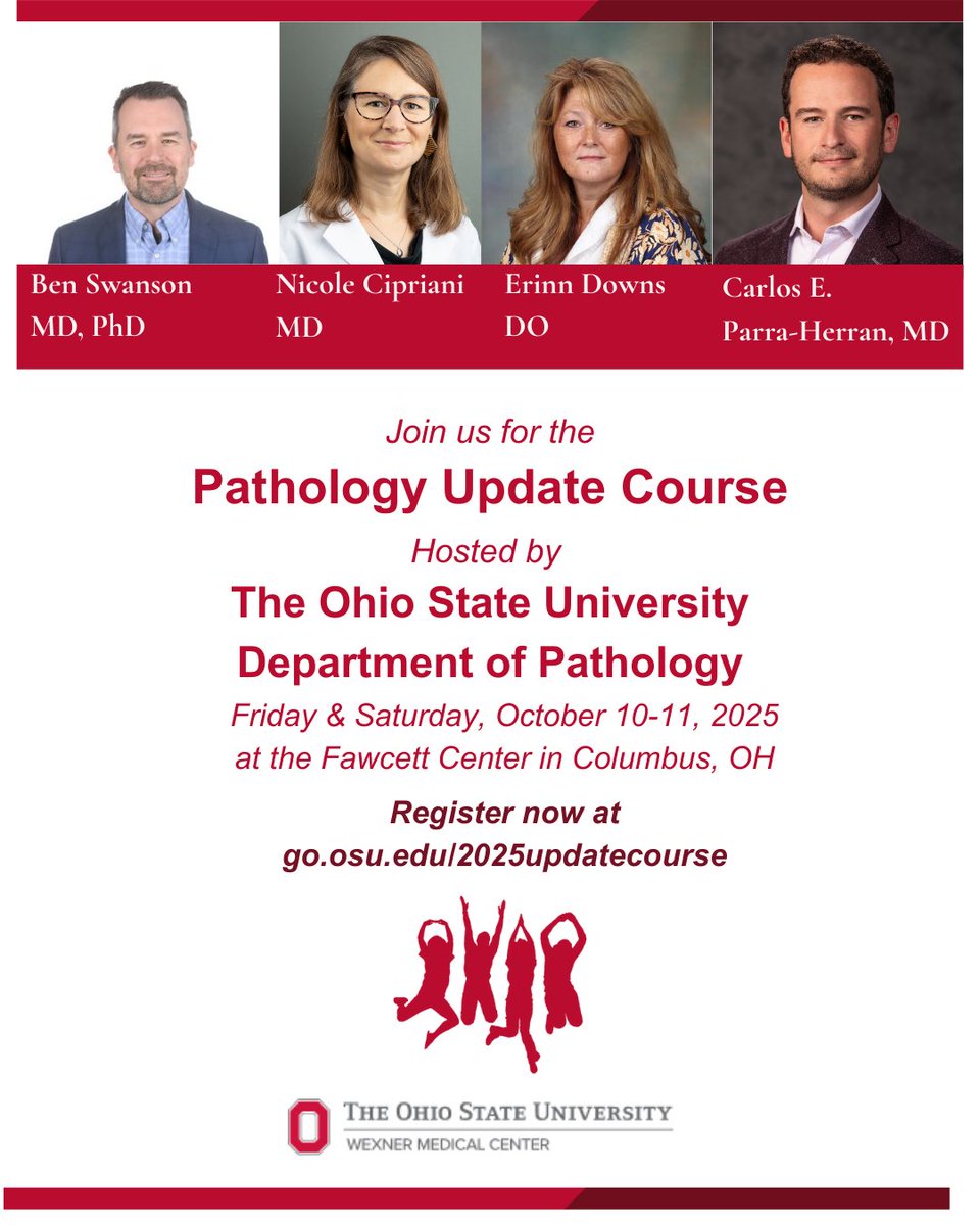 Fall in Columbus is actually quite beautiful. Book your travel plans today and join us for the 2025 Pathology Update Course 
<a href="/OSUWexMed/">The Ohio State University Wexner Medical Center</a>