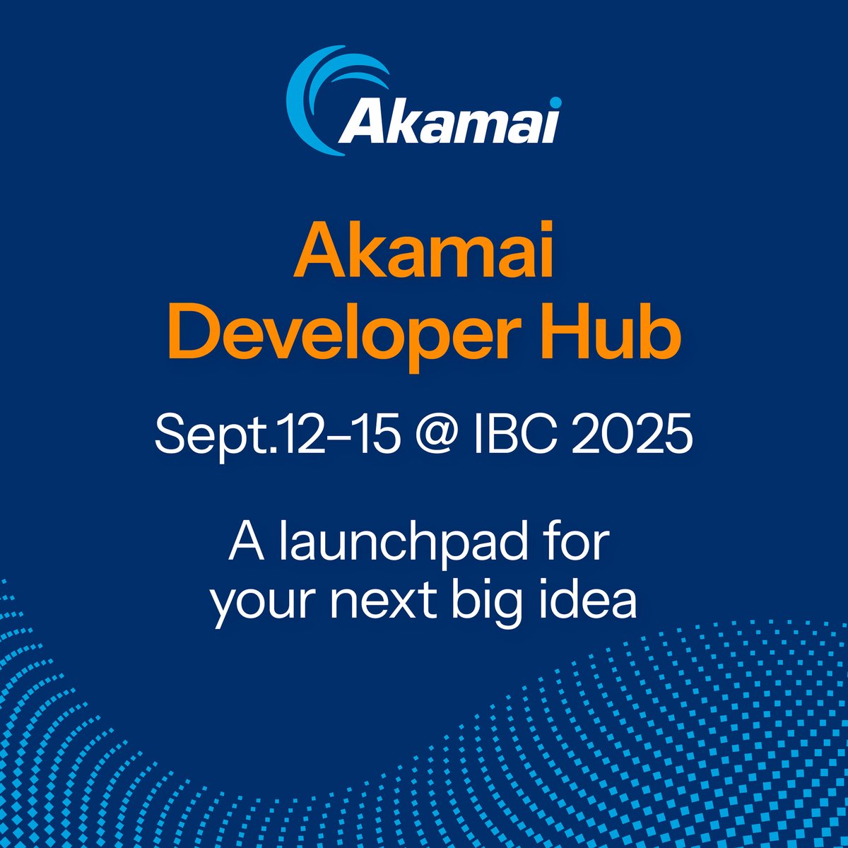 Akamai's tweet image. Calling ALL DEVS @IBCShow
Akamai Developer Hub | Sept. 12–15 | Amsterdam
Dev Demos
• NETINT VPUS
• Token Ban List — live stream control
• TrafficPeak Observability
Lunch, Learn, & Low Latency
• Real architectures
• US$5K cloud credits 
Join us: ow.ly/BGmL50WLl1f