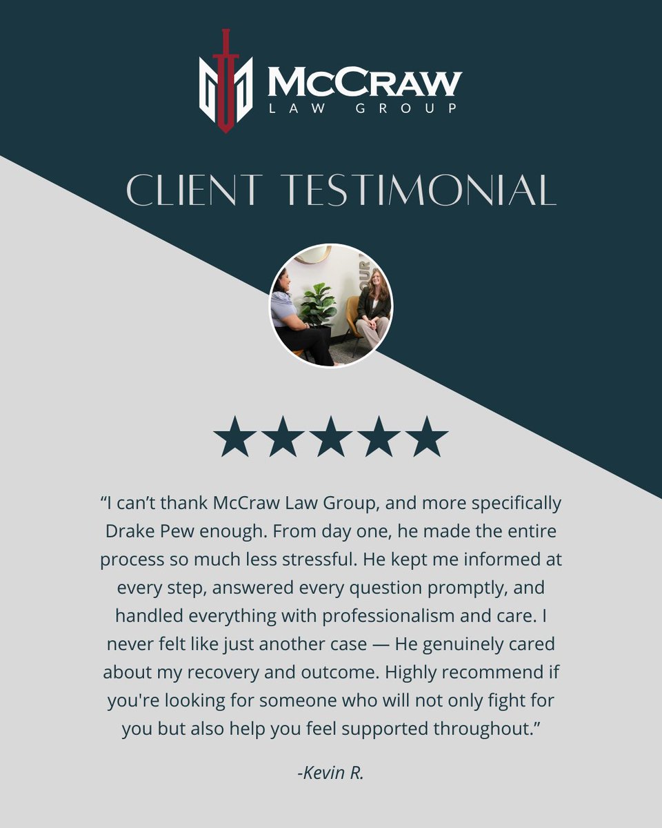 McCrawLawGroup's tweet photo. Our team is committed to making the process less stressful, keeping you informed, and truly caring about your recovery every step of the way.

Have you worked with us? We’d love to hear from you too — click the link below and share your story! 

https://t.co/tuXh89RXAF https://t.co/P0tYq5vBpf