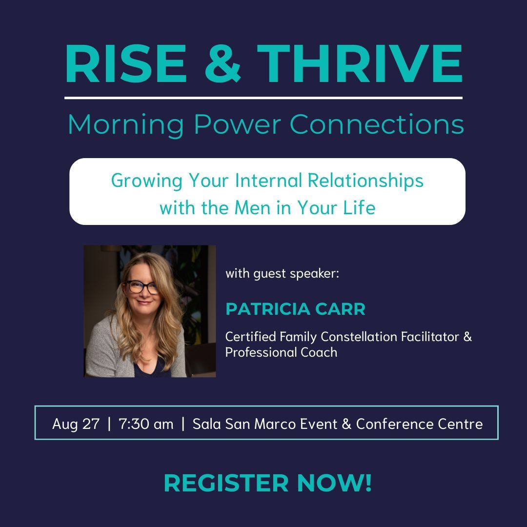 At our upcoming breakfast event, we’re welcoming Patricia Carr, a certified coach and Family Constellation facilitator, for an illuminating conversation: Growing Your Internal Relationship with the Men in Your Life.

Register now! wbn.wildapricot.org/event-6113380 

#WBNinspired